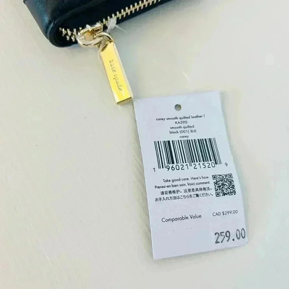 Kate Spade Carey Large Continental Wallet Black - Picture 3 of 4